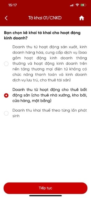 Tờ khai thuế cho thuê bất động sản 2026