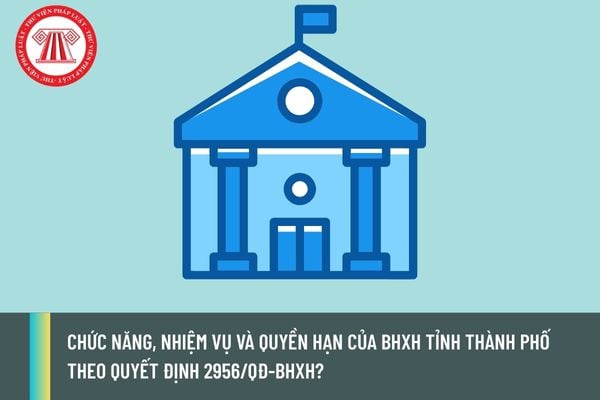 Chức năng, nhiệm vụ và quyền hạn của BHXH tỉnh thành phố theo Quyết định 2956/QĐ-BHXH?