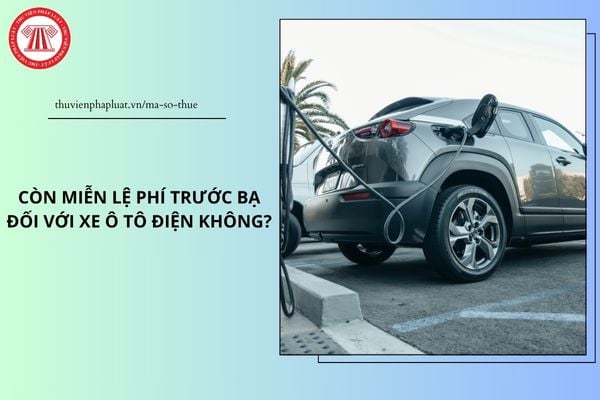 Còn miễn lệ phí trước bạ đối với xe ô tô điện không? Loại xe ô tô nào được miễn lệ phí trước bạ?