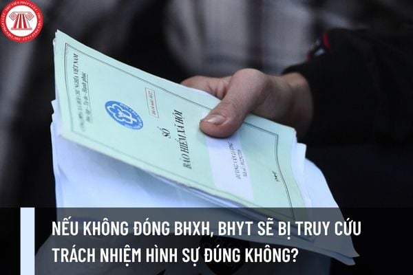 Nếu không đóng BHXH, BHYT sẽ bị truy cứu trách nhiệm hình sự đúng không?