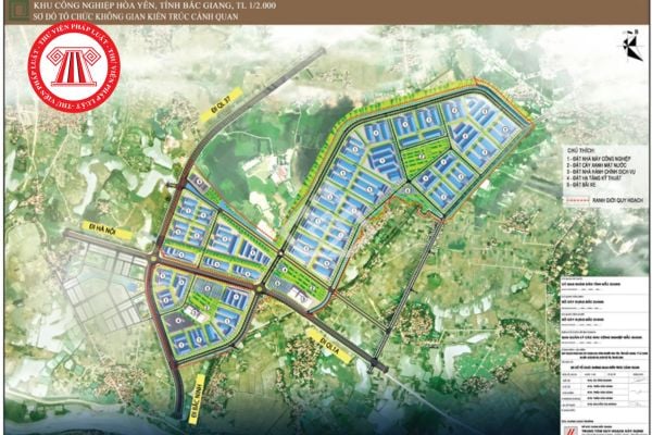 Hình ảnh bản đồ quy hoạch sử dụng đất Khu công nghiệp Hòa Yên tại Bắc Ninh mới nhất? 