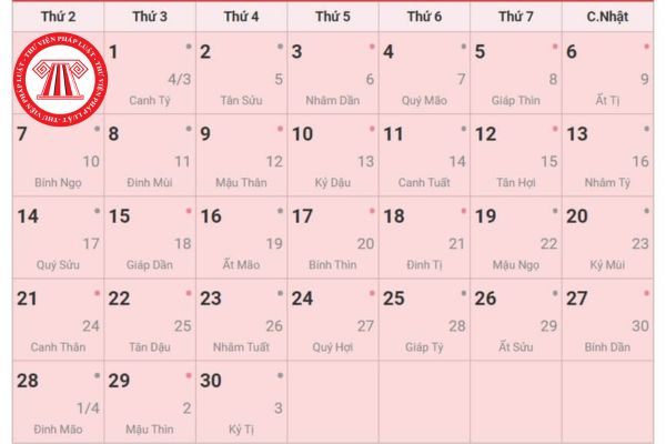 Ngày đẹp tháng 4 2025 ? Lịch nghỉ lễ tháng 4 2025: Tháng 4 được nghỉ lễ mấy ngày?