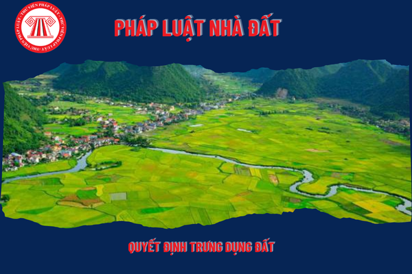 Quyết định trưng dụng đất phải có được thể hiện bằng miệng không?