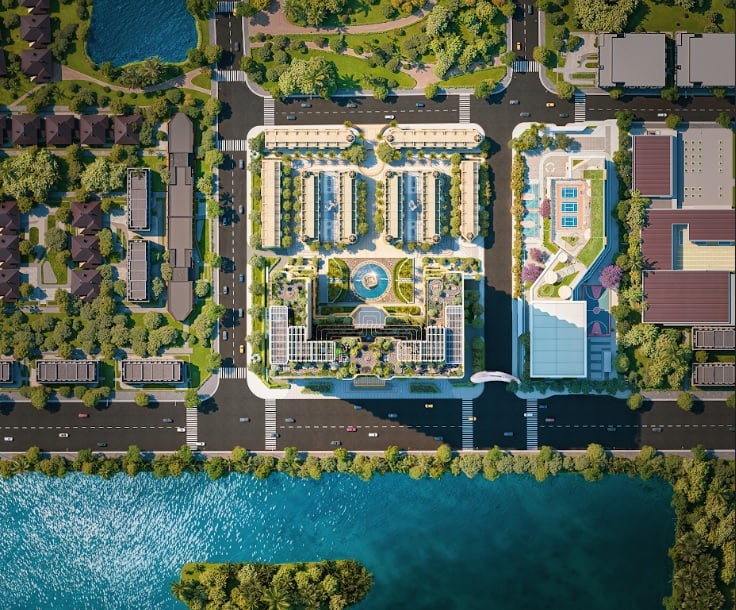 Phối cảnh tổng thể dự án Rivea Residences