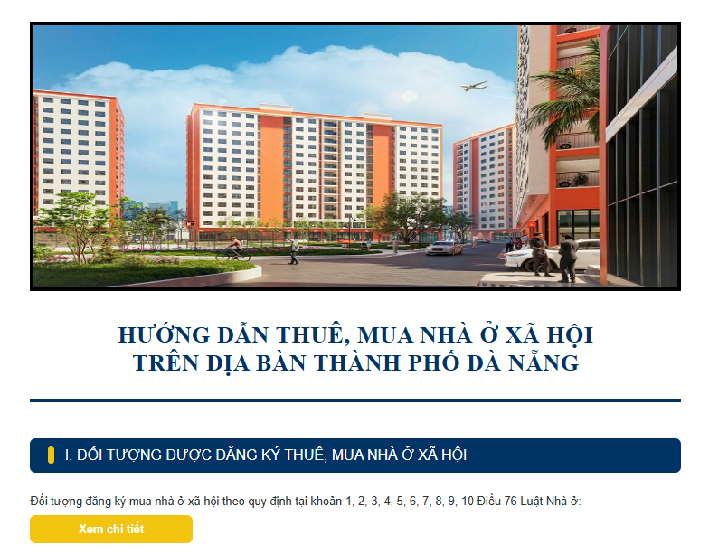 Đà Nẵng ra mắt chuyên mục hướng dẫn thuê, mua nhà ở xã hội
