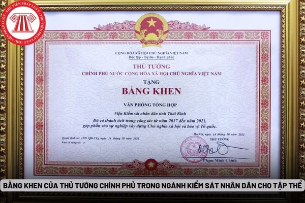 Bằng khen của Thủ tướng Chính phủ trong ngành Kiểm sát nhân dân cho tập thể