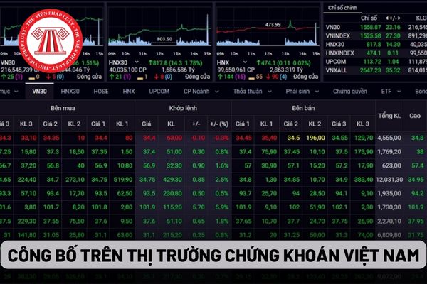 Công bố trên thị trường chứng khoán Việt Nam