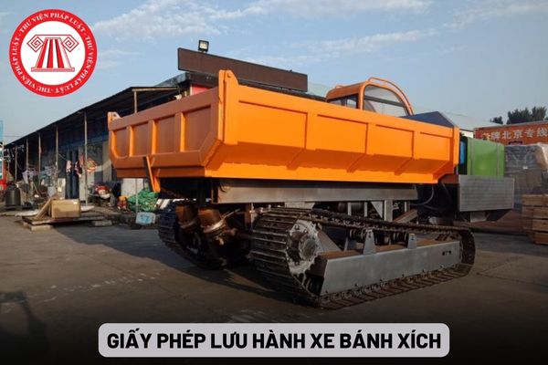 Giấy phép lưu hành xe bánh xích