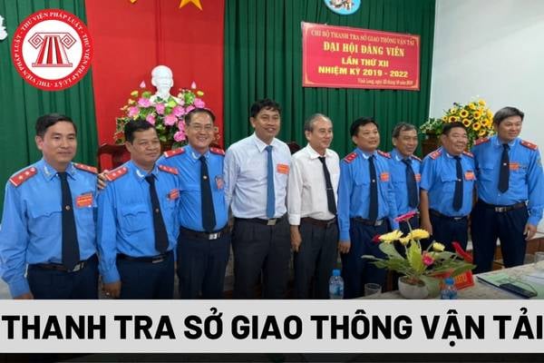 Thanh tra Sở Giao thông vận tải