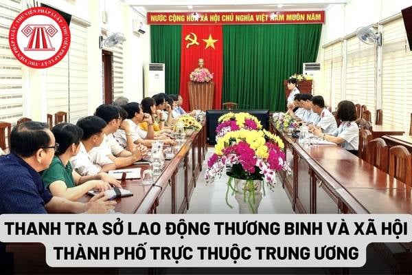 Thanh tra Sở Lao động Thương binh và Xã hội thành phố trực thuộc trung ương