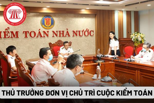 Thủ trưởng đơn vị chủ trì cuộc kiểm toán