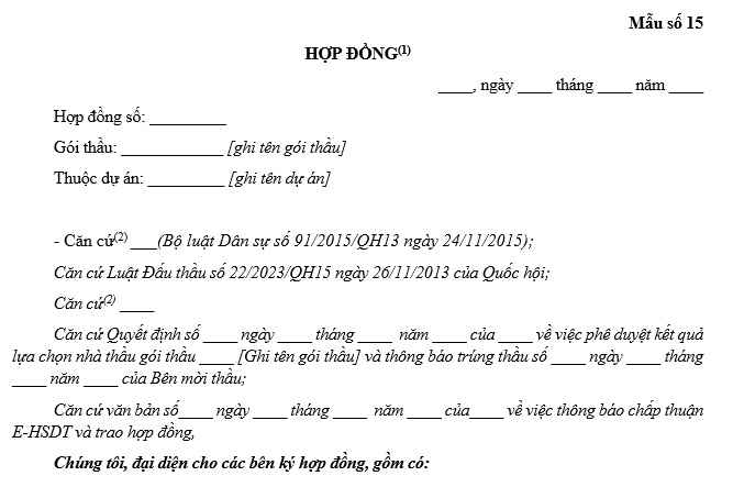 Ảnh mẫu hợp đồng