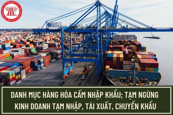 Thông tư 08/2023/TT-BCT: Thay thế Danh mục hàng hóa cấm nhập khẩu, tạm ngừng kinh doanh tạm nhập, tái xuất, chuyển khẩu từ ngày 16/5/2023?