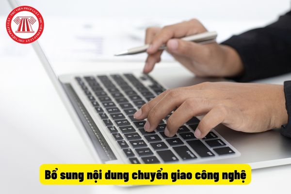 Bổ sung nội dung chuyển giao công nghệ