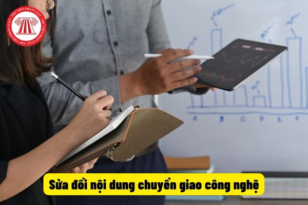 Sửa đổi nội dung chuyển giao công nghệ