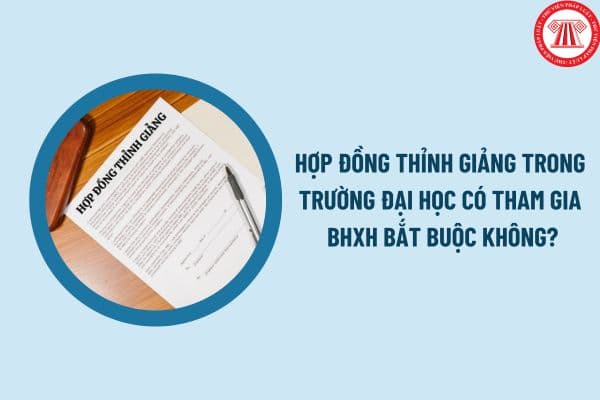 Hợp đồng thỉnh giảng trong trường đại học có tham gia BHXH bắt buộc không?