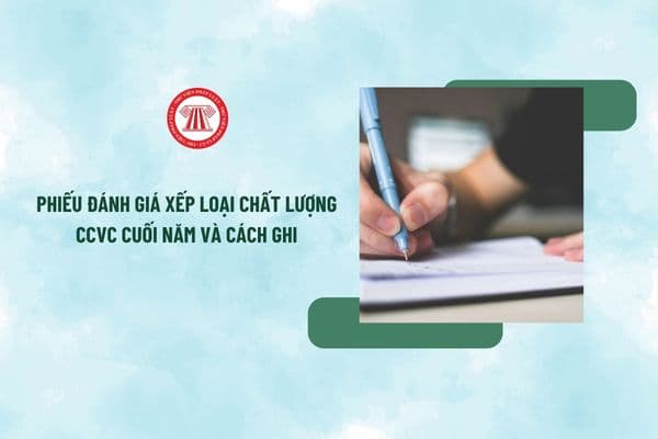 Mẫu phiếu đánh giá xếp loại chất lượng công chức, viên chức cuối năm 2024 và cách ghi mới nhất?