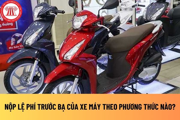 Nộp lệ phí trước bạ của xe máy theo phương thức nào? Mức thu lệ phí trước bạ của xe máy là bao nhiêu?