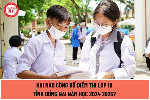 Khi nào công bố điểm thi lớp 10 tỉnh Đồng Nai năm học 2024 2025? Các trường THPT công bố danh sách trúng tuyển khi nào?