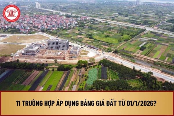 11 trường hợp áp dụng bảng giá đất từ 01/1/2026? Bảng giá đất theo Luật Đất đai cũ hiện nay được áp dụng thế nào?