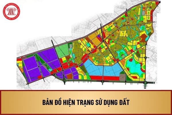 Từ 1/8/2024, Bản đồ hiện trạng sử dụng đất được lập như thế nào để thể hiện sự phân bố các loại đất tại thời điểm kiểm kê?