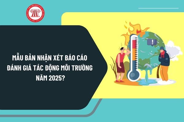 Mẫu bản nhận xét báo cáo đánh giá tác động môi trường năm 2025 theo Thông tư 07/2025/TT-BTNMT ra sao?