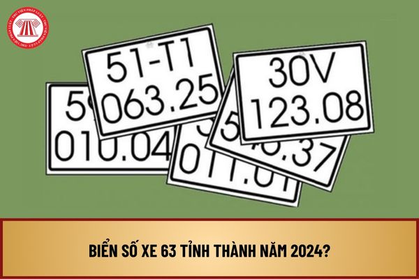 Biển số xe 63 tỉnh thành năm 2024? Tra cứu biển số xe 63 tỉnh thành phố mới nhất 2024 như thế nào? 