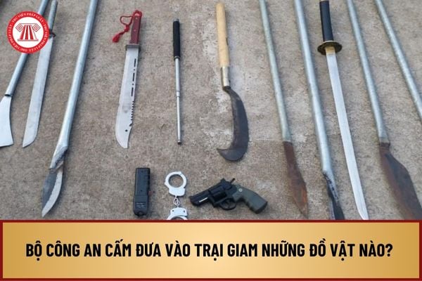 Bộ Công an cấm đưa vào trại giam những đồ vật nào? Thu giữ, bảo quản đồ vật cấm khi phát hiện đưa vào cơ sơ giam giữ ra sao?