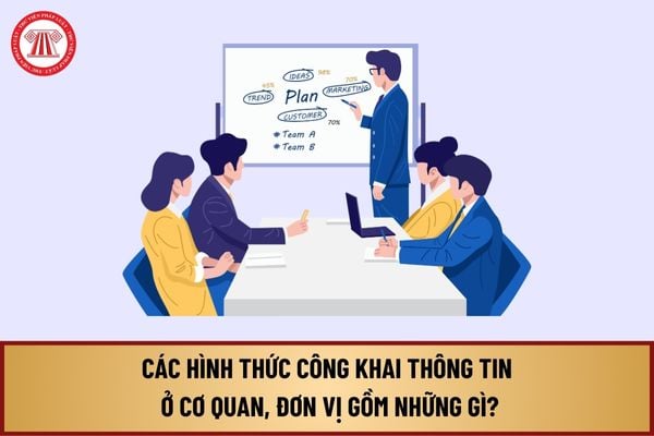 Các hình thức công khai thông tin ở cơ quan, đơn vị theo Luật Thực hiện Dân chủ ở cơ sở 2022 gồm những gì?