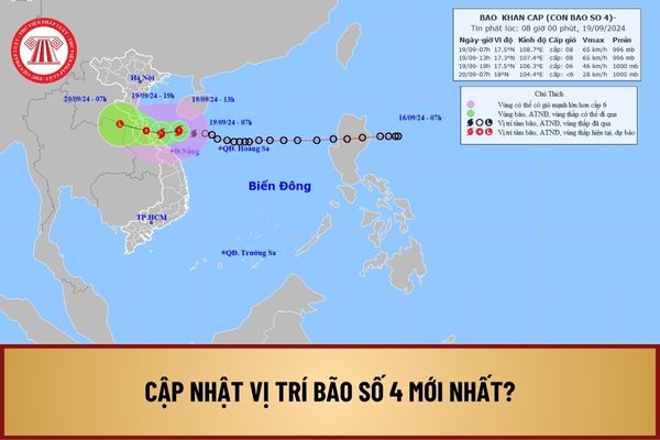 Cập nhật vị trí bão số 4 năm 2024 mới nhất? Cập nhật dự báo diễn biến bão số 4, dự báo tác động bão số 4 ra sao?