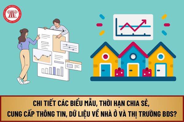 Chi tiết các biểu mẫu, thời hạn chia sẻ, cung cấp thông tin, dữ liệu về nhà ở và thị trường bất động sản từ 1/8/2024?