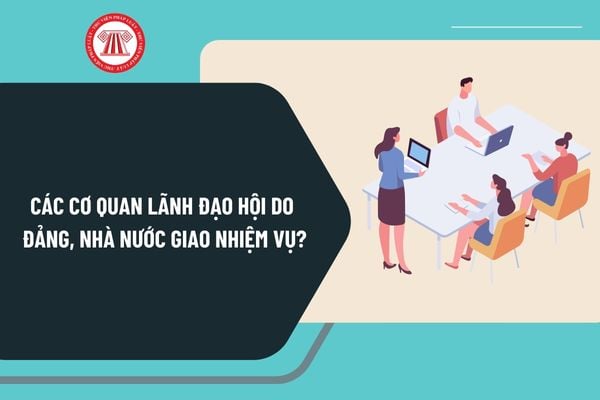 Các cơ quan lãnh đạo hội do Đảng, Nhà nước giao nhiệm vụ theo Nghị định 126 được quy định như thế nào?