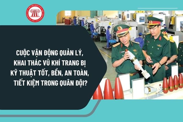 Cuộc vận động Quản lý, khai thác vũ khí trang bị kỹ thuật tốt, bền, an toàn, tiết kiệm trong Quân đội được Bộ Quốc phòng phát động khi nào?