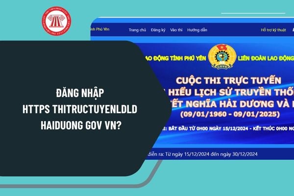 Đăng nhập https thitructuyenldld haiduong gov vn Cuộc thi Tìm hiểu lịch sử truyền thống 65 năm kết nghĩa tỉnh Hải Dương và tỉnh Phú Yên?