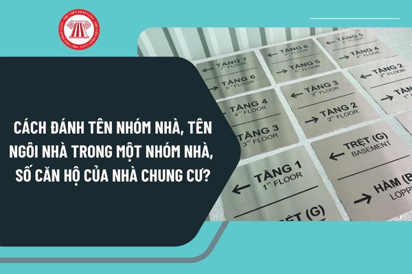 Cách đánh tên nhóm nhà, tên ngôi nhà trong một nhóm nhà, số căn hộ của nhà chung cư từ 15/10/2024 như thế nào?