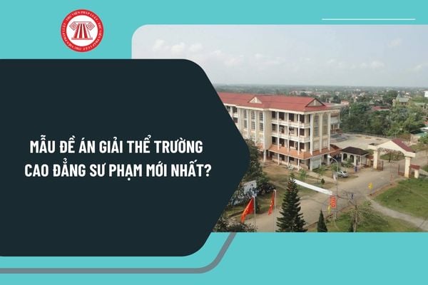 Mẫu đề án giải thể trường cao đẳng sư phạm mới nhất? Tải đề án giải thể trường cao đẳng sư phạm ở đâu?