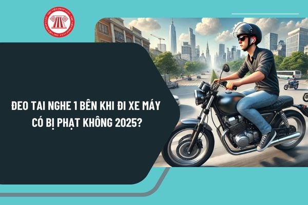 Đeo tai nghe 1 bên khi đi xe máy có bị phạt không 2025? Lỗi đeo tai nghe khi lái xe máy phạt bao nhiêu tiền 2025?