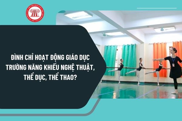 Đình chỉ hoạt động giáo dục trường năng khiếu nghệ thuật, thể dục, thể thao theo Nghị định 125 thực hiện như thế nào?