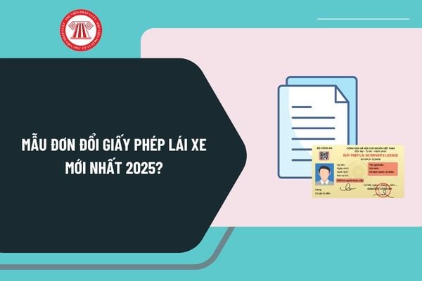 Mẫu đơn đổi giấy phép lái xe mới nhất 2025? Tải về mẫu đơn đổi giấy phép lái xe mới nhất 2025 ở đâu?