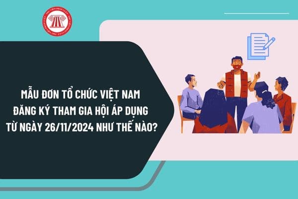 Mẫu đơn tổ chức Việt Nam đăng ký tham gia hội áp dụng từ ngày 26/11/2024 theo Nghị định 126 như thế nào?