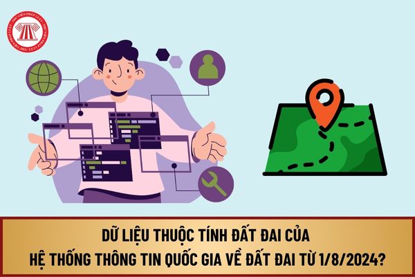 Dữ liệu thuộc tính đất đai của Hệ thống thông tin quốc gia về đất đai từ 1/8/2024 gồm nội dung gì?