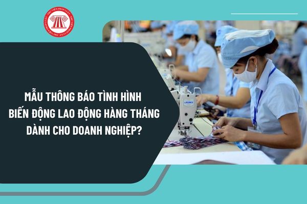 Mẫu thông báo tình hình biến động lao động hàng tháng dành cho doanh nghiệp mới nhất theo Thông tư 28 ra sao?