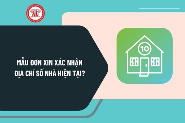 Mẫu đơn xin xác nhận địa chỉ số nhà hiện tại mới nhất? Tải mẫu đơn xin xác nhận địa chỉ số nhà hiện tại ở đâu?