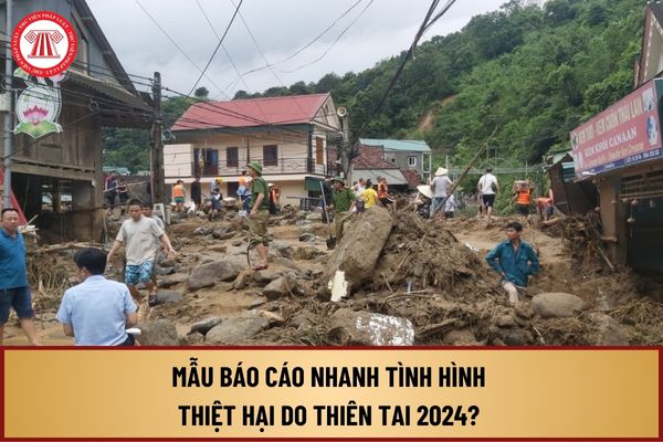 Mẫu báo cáo nhanh tình hình thiệt hại do thiên tai 2024 như thế nào? Nội dung báo cáo nhanh tình hình thiệt hại do thiên tai?