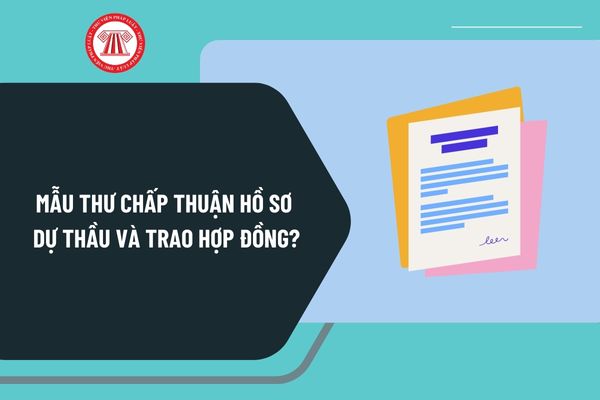 Mẫu thư chấp thuận hồ sơ dự thầu và trao hợp đồng theo Thông tư 15 từ ngày 30/9/2024 như thế nào?