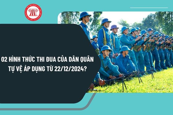 02 hình thức thi đua của Dân quân tự vệ áp dụng từ ngày 22/12/2024 theo Thông tư 93 như thế nào?