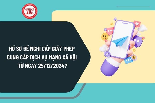 Hồ sơ đề nghị cấp Giấy phép cung cấp dịch vụ mạng xã hội từ ngày 25/12/2024 theo Nghị định 147 gồm những gì?