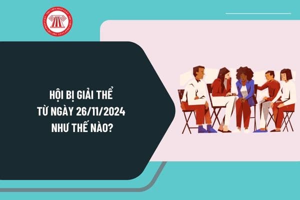 Hội bị giải thể từ ngày 26/11/2024 như thế nào? Giải quyết tài sản, tài chính khi hội giải thể ra sao?