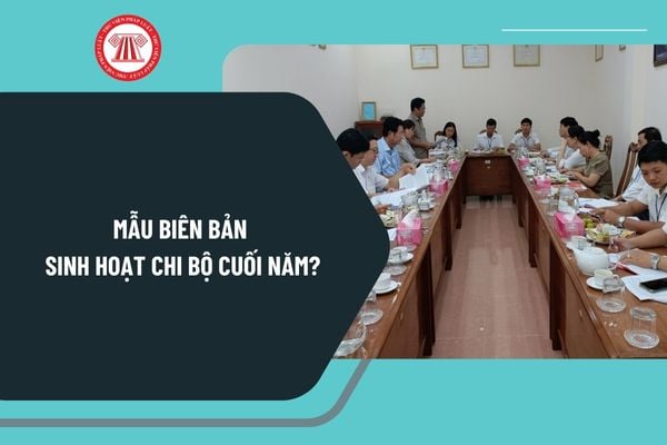 Mẫu biên bản sinh hoạt chi bộ cuối năm mới nhất? Tải mẫu biên bản sinh hoạt chi bộ cuối năm ở đâu?