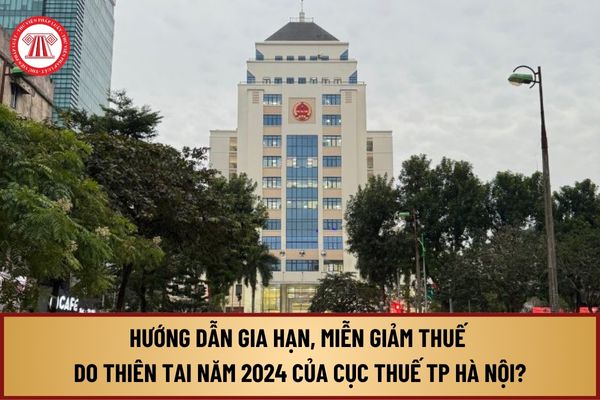 Hướng dẫn gia hạn, miễn giảm thuế do thiên tai năm 2024 của Cục Thuế TP Hà Nội ban hành như thế nào?